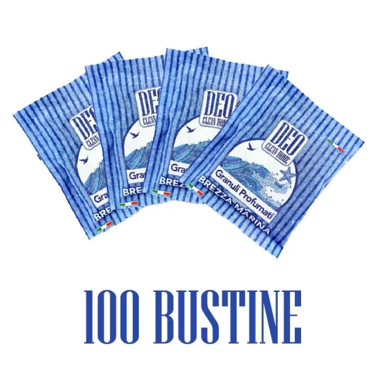 GRANULI PROFUMATI BREZZA MARINA 100 BUSTINE Linea DeoCleanHome