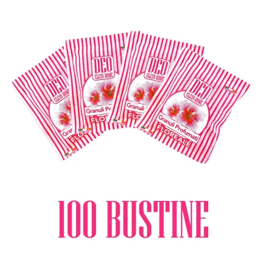 GRANULI PROFUMATI FLOREALE 100 BUSTINE Linea DeoCleanHome