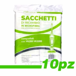 OFFERTA 10 PACCHI Sacchetti VK200 - 220S comp. NUOVA LINEA