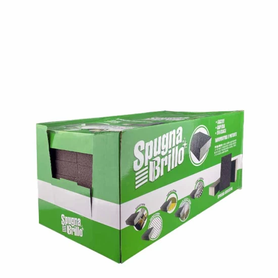 SpugnaBrillo spugna abrasiva in espositore da banco 84Pz. Profumatori e detergenti