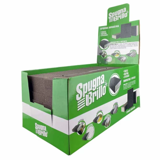 SpugnaBrillo spugna abrasiva in espositore da banco 84Pz. Profumatori e detergenti