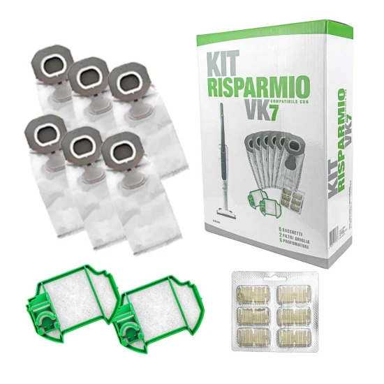 Kit risparmio per Folletto VK7 VK7s