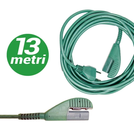 Cavo alimentazione metri 13 per Folletto VK135 -136 Ricambi Compatibili Folletto