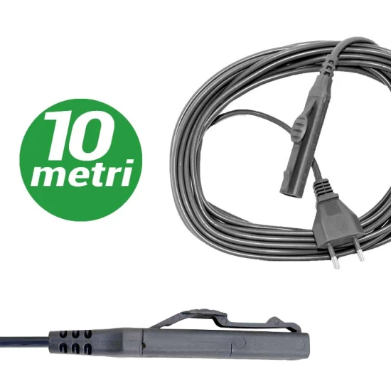 Cavo alimentazione metri 10 per Folletto VK150 Ricambi Compatibili Folletto