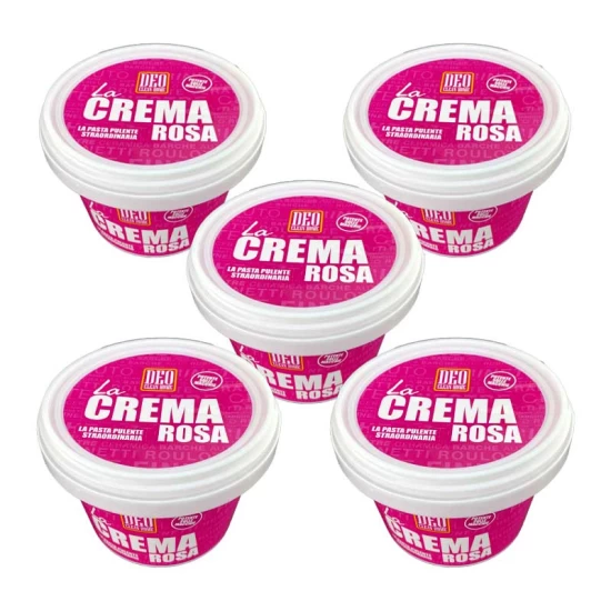 LA CREMA ROSA 5 PEZZI Pasta abrasiva profumata 850gr