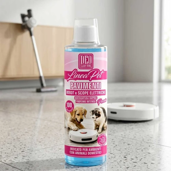 Deo Clean Home Linea Pet detergente pavimenti per robot lavapavimenti e scope elettriche 500 ml