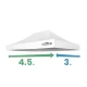 Telo Tetto di ricambio gazebo 3x4,5 m – Kinfe 300 g/m²