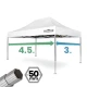 Gazebo professionale richiudibile 3x4,5 metri struttura esagonale Ø 50 mm