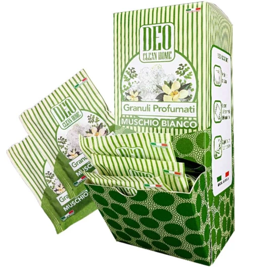 Granuli Profumati Muschio Bianco espositore 25 bustine Granuli Profumati