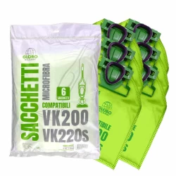 GloboRicambi -Sacchetti GreenBag Folletto VK200 VK220s compatibile