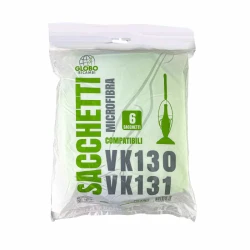 GloboRicambi -Sacchetti GreenBag Folletto VK130 VK131 compatibile