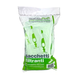 Sacchetti 6 pz  Folletto VK140 150 RicambioPlus  GREEN BAG  in busta
