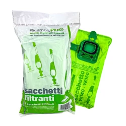 Sacchetti 6 pz  Folletto VK140 150 RicambioPlus  GREEN BAG  in busta