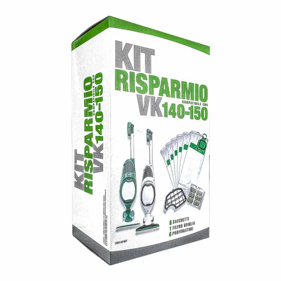 Kit risparmio per Folletto VK140 VK150 Ricambi Compatibili Folletto