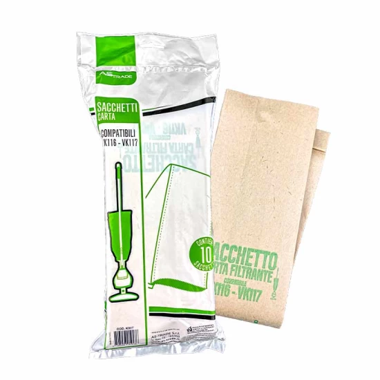 Sacchetti 10 pezzi per Folletto VK117  Linea Classica 2025