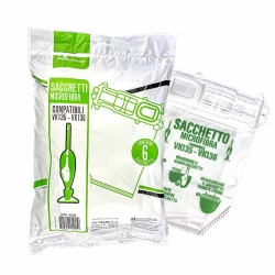 Sacchetti 6 pezzi per Folletto VK135 VK136 Linea Classica 2025