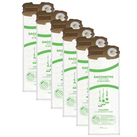 Sacchetti micro fibra per VK120 VK121 VK122 Ricambi Compatibili Folletto