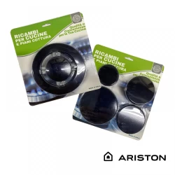 Coperchi serie 5 piattelli con tripla corona e bruciatori per Ariston