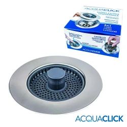 Tappo Universale Lavello 3 in 1 AcquaClick con Filtro