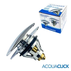 Tappo Click-Clack in Ottone per Lavabo e Bidet AcquaClick