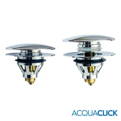 Tappo Click-Clack in Ottone per Lavabo e Bidet AcquaClick