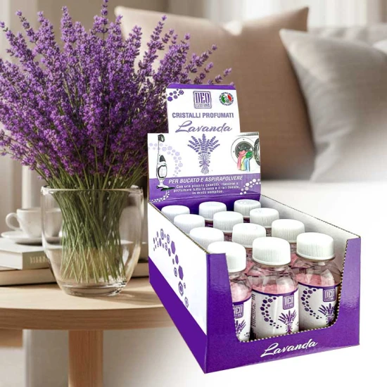 Lavanda  - Cristalli Profumati 100g box 12 pezzi