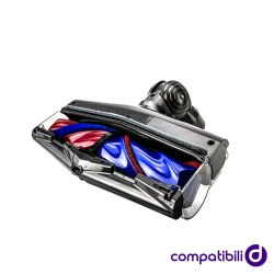 Spazzola Motorizzata con Rulli Conici Anti-Groviglio compatibile Dyson V7 V8 V10 V11 V15