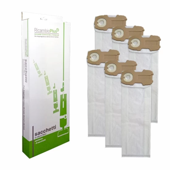 Sacchetti micro fibra per VK120 VK121 VK122 Ricambio Plus+ in scatola. RP+ per VK120 121 122
