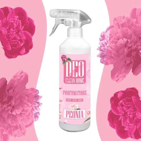 DeoClean HOME Peonia- Profumatore Detergente- 500 Ml Linea DeoCleanHome