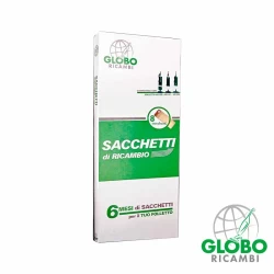 GloboRicambi - 8 sacchetti in scatola per Folletto VK120-121-122  