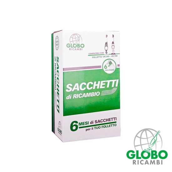 GloboRicambi - Sacchetti in scatole per Folletto  VK140 VK150 GR per VK150