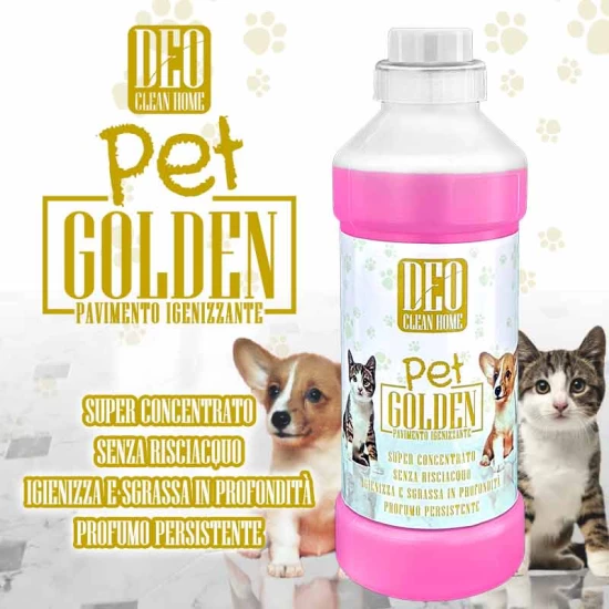 DeoClean HOME Pet GOLDEN - Detergente Pavimenti - 480 ml Linea DeoCleanHome