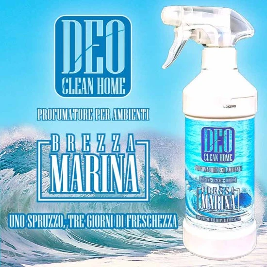 DeoClean HOME Brezza Marina - Profumatore Detergente- 450 ml Linea DeoCleanHome