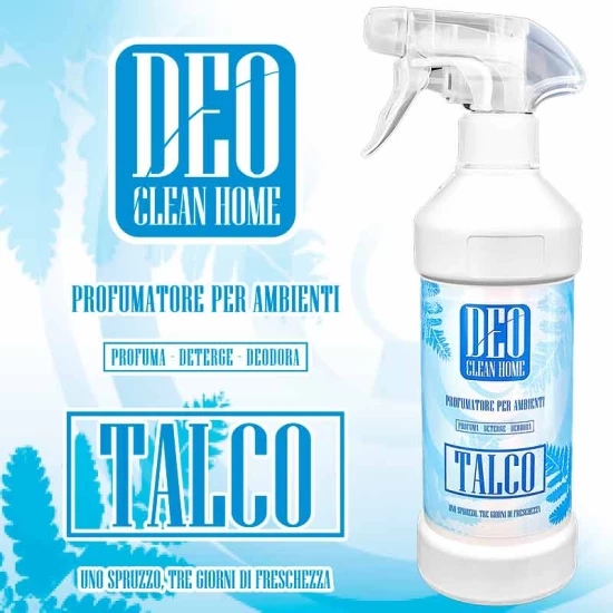 DeoClean HOME Talco - Profumatore Detergente- 450 ml Linea DeoCleanHome