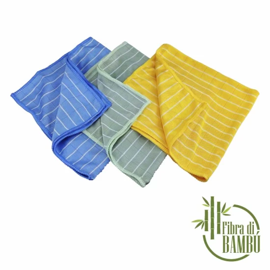 Panni in Fibra di Bambù - 3 PEZZI Pulizia Professionale