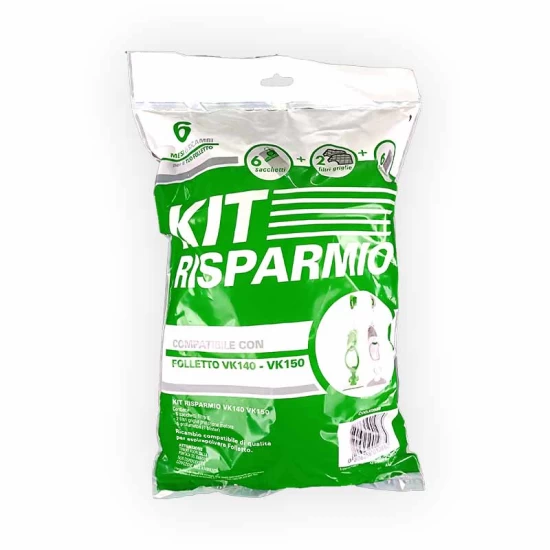 Kit Risparmio per Folletto VK140-150 - in busta Ricambi Compatibili Folletto