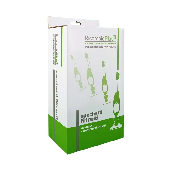 Sacchetti filtranti Ricambio Plus+ per VK140 VK150 RP+ per VK150