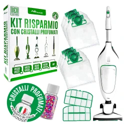 Kit Risparmio compatibile VK200 e VK220s con 6 sacchetti, 2 filtri Griglie Cristalli Profumati da 100 g